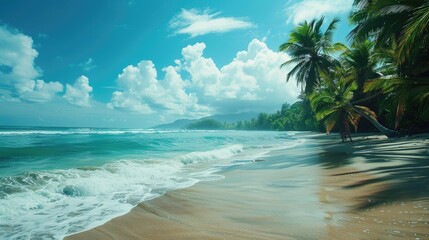 Fototapeta premium Summer beach vacations and tropical destinations.