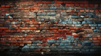Fototapeta premium old cracked brick wall