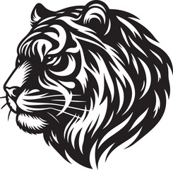 tiger head vector illustration