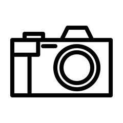 camera, photo icon in line style. Vector illustration