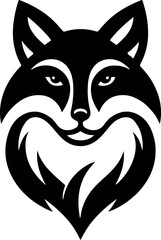 wolf head icon Silhouette Vector 