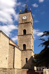 church of Saint Laurent de Cerdans, Sant LlorenÃ§ de Cerdans, Pyrenees Oriental,...