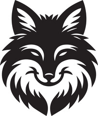 Fototapeta premium wolf head icon Silhouette Vector 