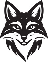 wolf head icon Silhouette Vector 