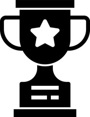 trophy vector icon isolated