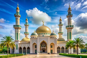Obraz premium Arabic Mosque 3D render.