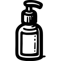 Doodle Plastic Dispenser Bottle 