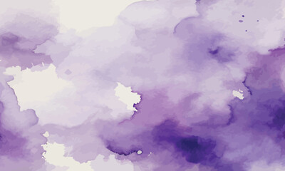 Watercolor Violet Background. Christmas watercolor Abstract background