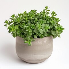 Soleirolia soleirolii in a modern looking pot isolated on a white background