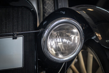 Retro and vintage old-timer car .