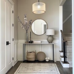 Modern entryway featuring a modern design. Style. New way of living. Home.