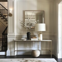 Modern entryway featuring a modern design. Style. New way of living. Home.
