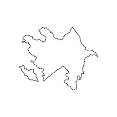 Azerbaijan map icon
