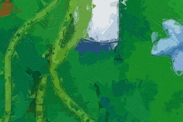 The beautiful scenery of oil paintings and various flowers, birds, chrysanthemums, wild boars, tigers, etc