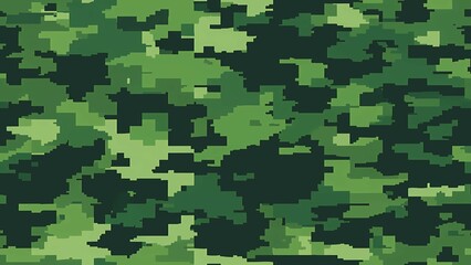 Simple Camouflage seamless pattern in Green. Military camouflage. illustration formats 4K UHD