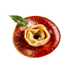 Obraz premium Italy Food Tortellini Transparent Background