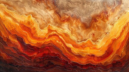 Abstract orange and brown wood grain texture. Close-up shot for design and print.