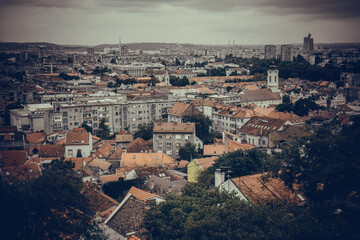 Obraz premium View across Zemun to Belgrade. Serbia