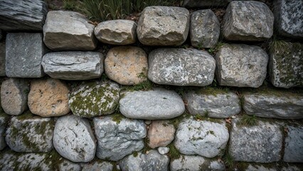 Medieval Stone Fortress Wall