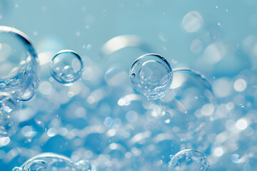 very light blue bubble background