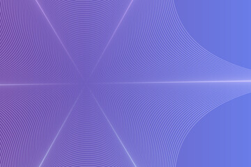 Abstract background with thin lines in the shape of spider web. Linear smooth waves. Gradient purple. Wave texture. Modern backdrop. Vector illustration