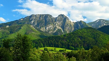 Obraz premium Giewont. Polskie Tatry. Widok z Kościeliska
