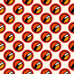 Polka dot ornament. Repeated circles seamless pattern. Modern stile geometric background. Geo motif surface print. Bold trendy design contemporary abstract wallpaper. Vector illustration