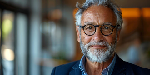 Obraz premium Senior Businessman Consultant