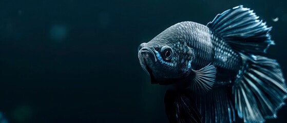 Betta colorful tropical fish known for its vibrant fins and territorial behavior, popular in aquariums for its beauty and ease of care