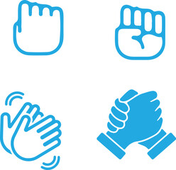  hands icon  vector illustration