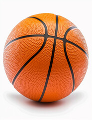 Fototapeta premium A basketball is shown in a close up shot