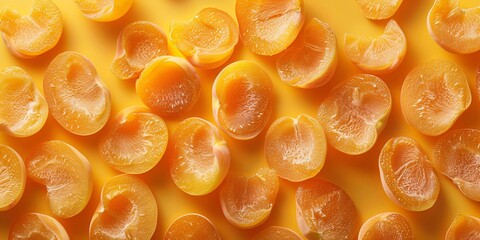 Dried apricots as background, closeup. Healthy food. Apricott banner. Apricott background.