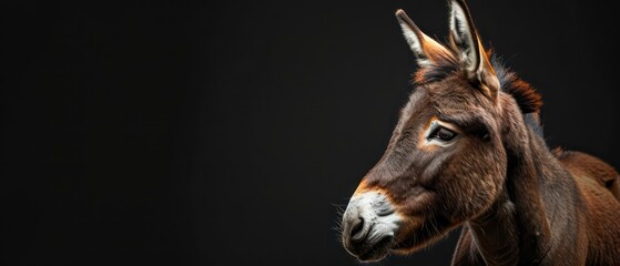 Naklejka premium donkeys are raised for work and companionship, supporting agricultural activities and rural economies