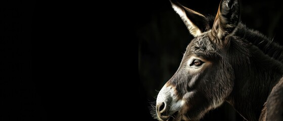 Naklejka premium donkeys are raised for work and companionship, supporting agricultural activities and rural economies