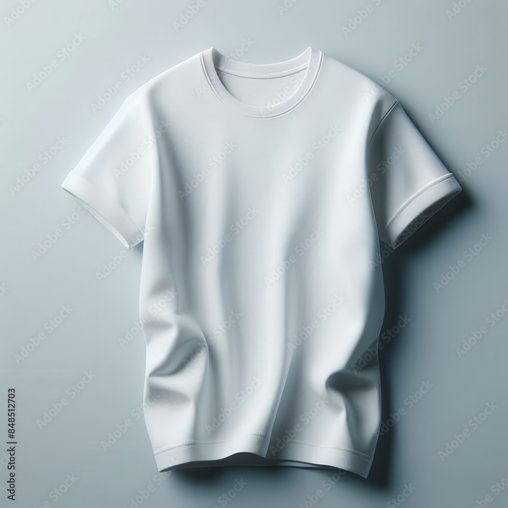 Sticker white t shirt template