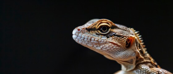 lizard, resembling a mythical dragon with its green scales and agile demeanor, an iconic reptilian species