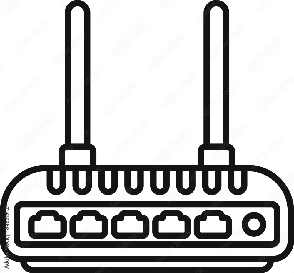 Poster wireless router with multiple ports ensuring seamless connectivity for efficient and productive remo