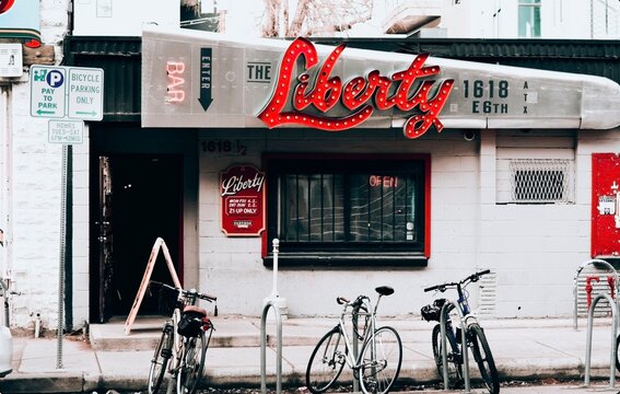 The iconic Liberty Bar, located on East 6th Street, has long been a source for food & drink, music, and entertainment.
in Austin, Texas.