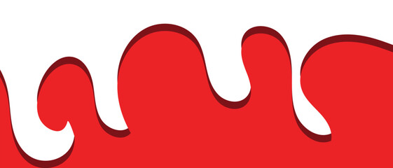 paint splashes collide isolated on white background. Template Dividers Shapes for Website. Abstract Design Elements. Divider Header with Curve Lines, Drops and Wave Collection. vector illustration.