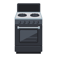 Kitchen electric stove. Kitchen gas stove