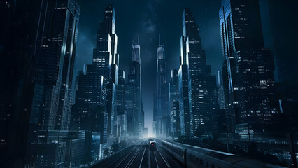 City Heartbeat Meets Starlight Symphony A Cinematic Photo