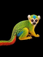 Fototapeta premium From Primate Paws to Paintbrushes The Incredible Transformation of Monkeys into Artists