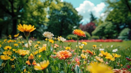 Fototapeta premium Lovely Blooms at the Park