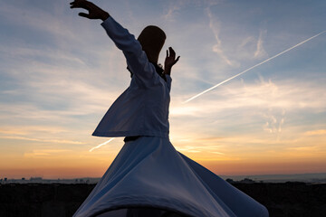 sufi whirling (Turkish: Semazen) is a form of Sama or physically active meditation which originated among Sufis.