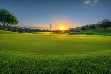 Sunset on the Golf Course