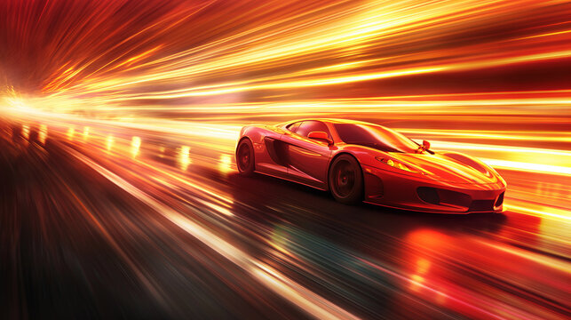High Speed lights, motion trails