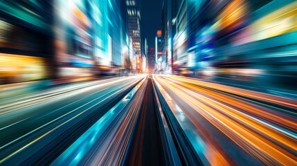 High Speed lights, motion trails