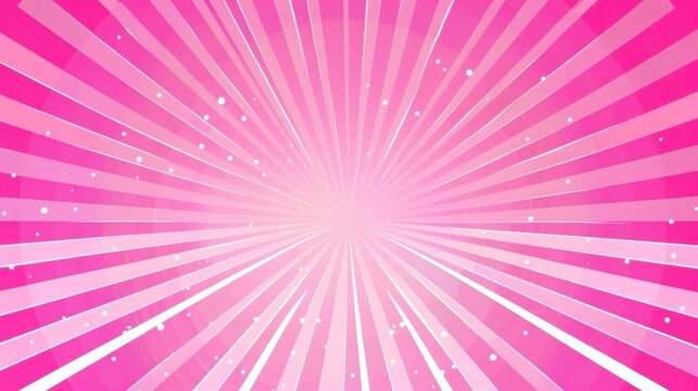 abstract red and pink rays background with halftone. Pop art style with empty space