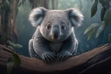 Obraz premium koala bear on tree