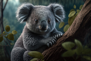 Obraz premium koala in a tree